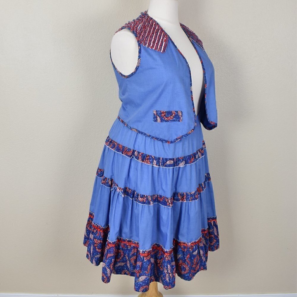 Vintage Country Western Square Dance Vest Skirt Outfit 14/16 - Picture 6 of 7